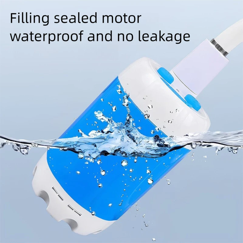 Portable Outdoor Shower Set Handheld Shower Head Adjustable Flow Camping Bathing Device Rechargeable Water Pump for Traveling