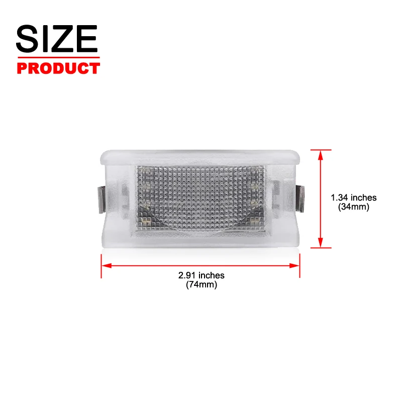 2 uds para BMW 5 Series E34 Touring Wagon 1987-1996 luz LED blanca para matrícula