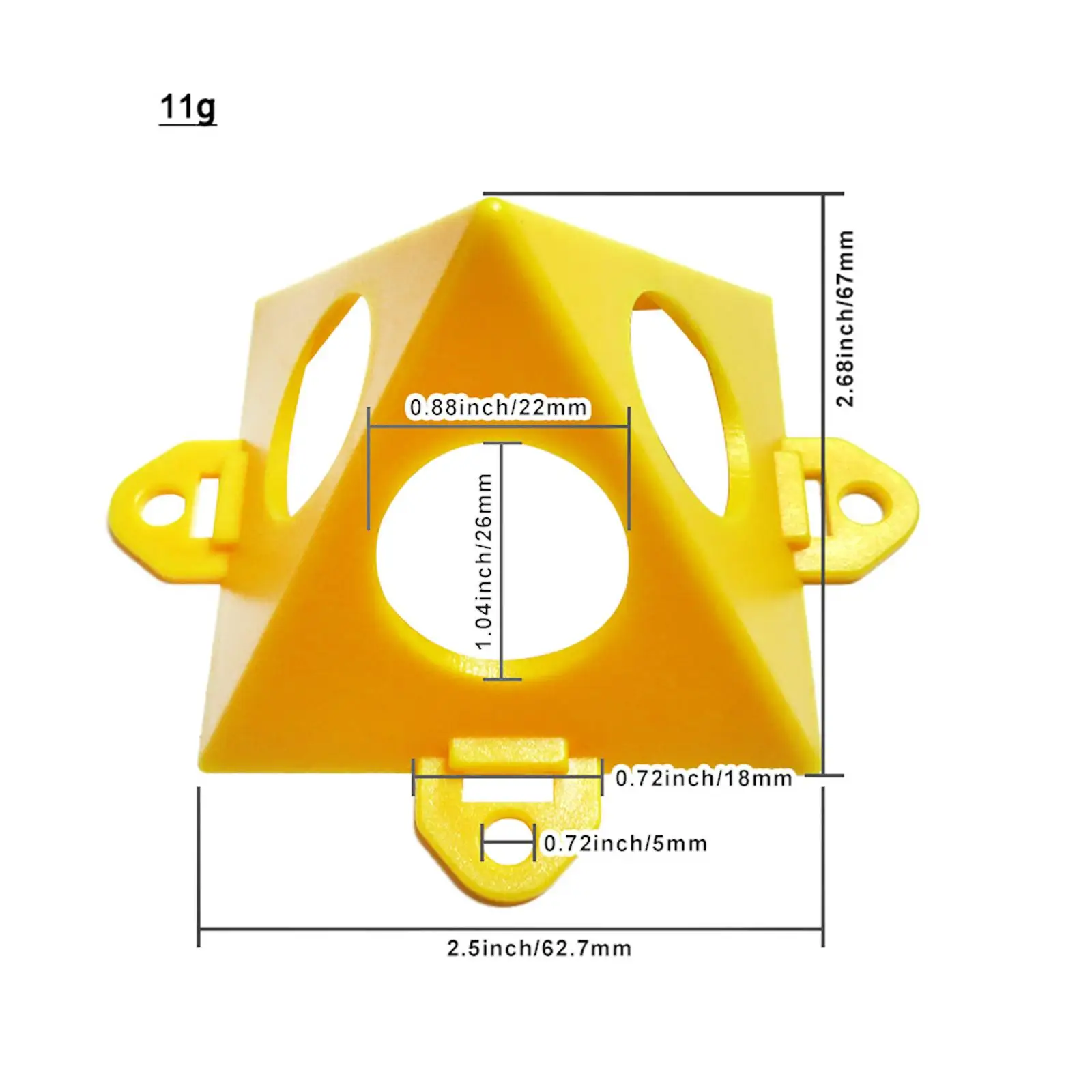 Soportes de pirámide de pintor apilables, Mini cono de pintura, 10 piezas
