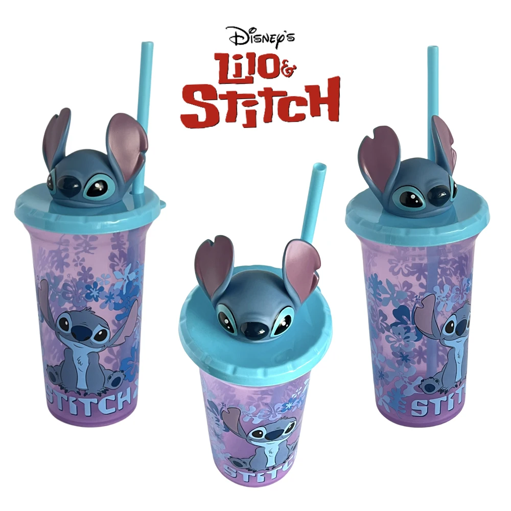 Stitch Cup Tumble Disney Carton Figures Cup Miniso Bottle Anime Accessories Children Gift