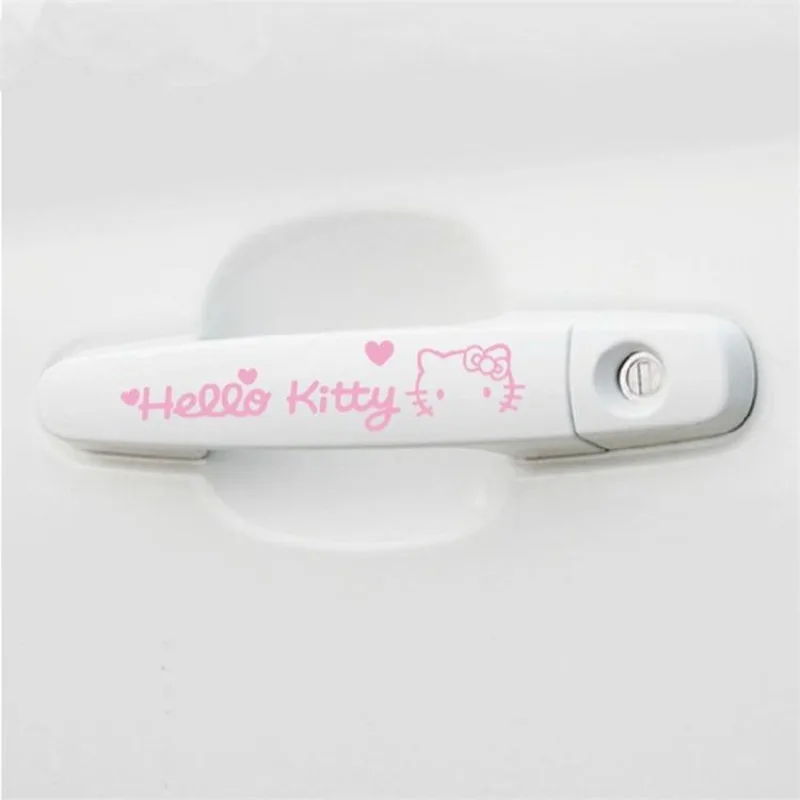 

Sanrio Handlebar Stickers Car Stickers Hello Kitty Cartoon Version Creative Decoration Body Stickers Cute Car Accessories
