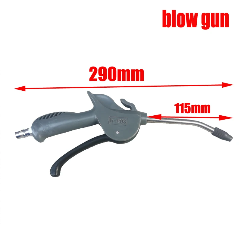 High Pressure Dust Blowing Gun Pneumatic Hardware Tool Dust Removal Gun Blowing Air Soot Blowing Gun Air Pump Extended Nozzles