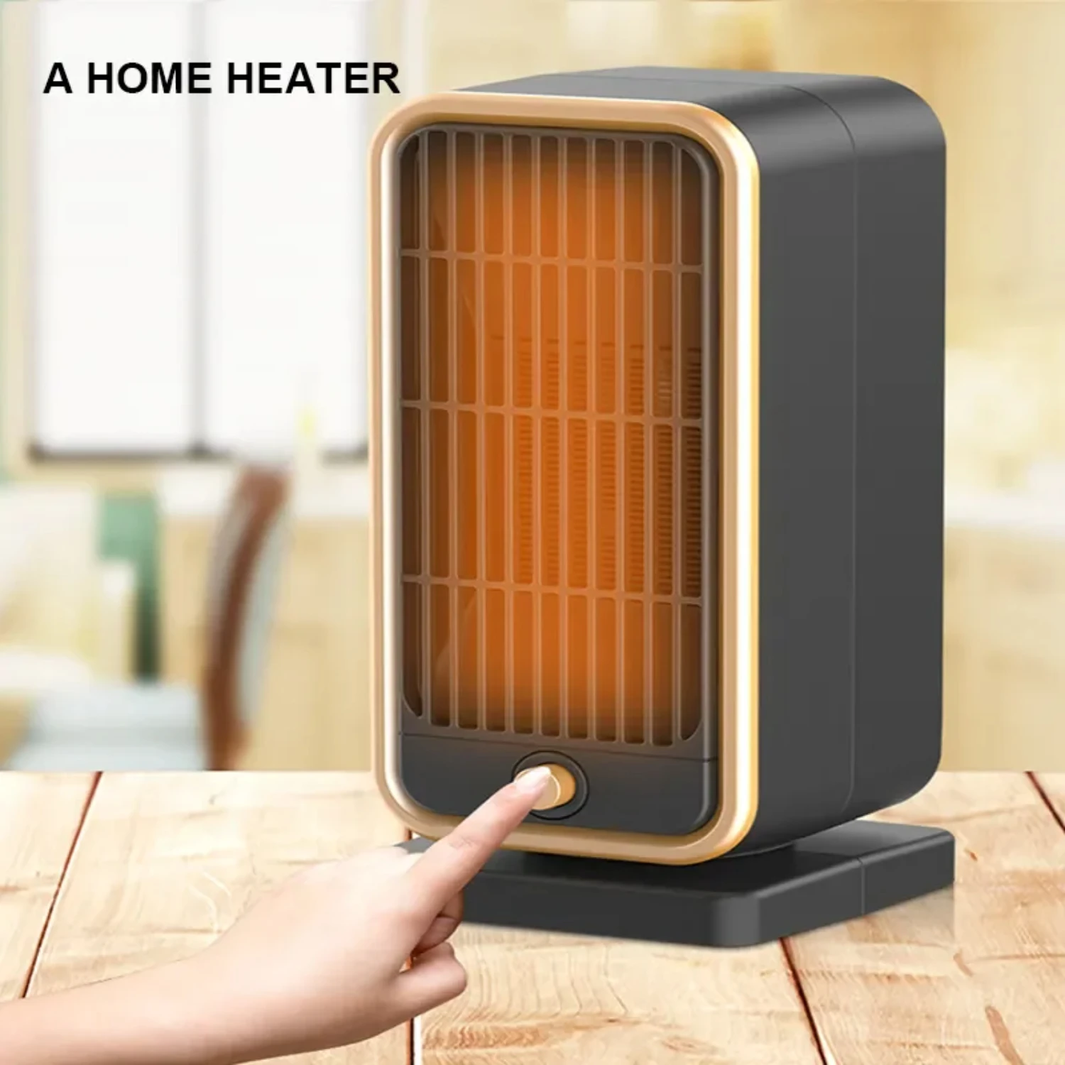 Portable 500W Electric Room Heater for Home with Hands Warmer and Plug-in Chimney Wall Heater Bathroom Heater 110V/220V