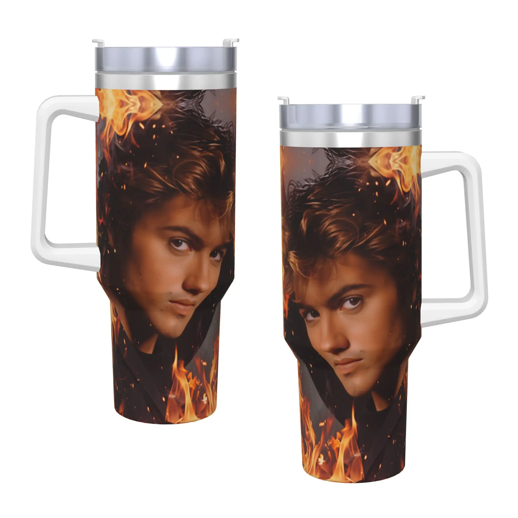 

George Michael Music Stainless Steel Tumbler Beach Car Mugs 40oz Coffee Mug Keep Heat Hot Drinks Milk Tea Water Bottle