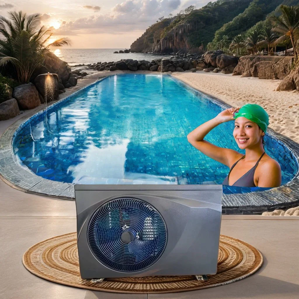 

EU Stock 10kw R410A Small WIFI Air Source DC Inverter Swimming Pool Heat Pump Water Heater