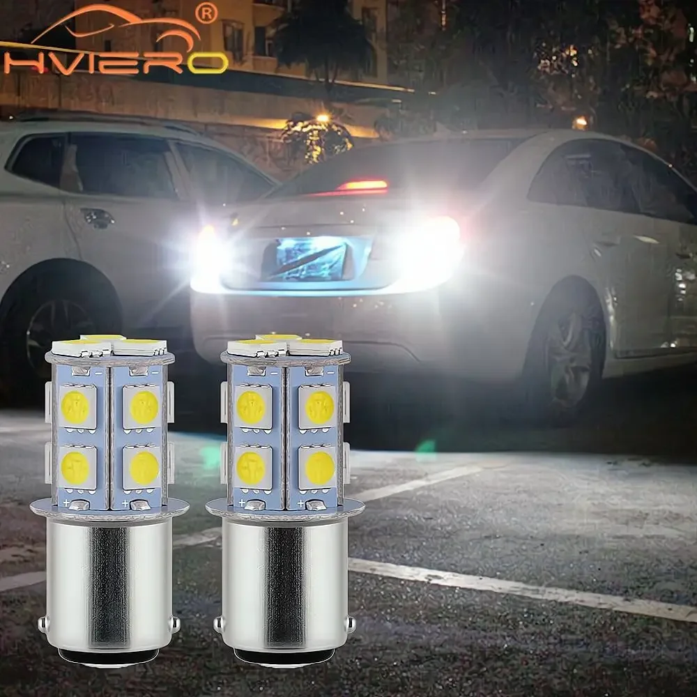 4PCS 1156 1157 5050 13SMD Additional Brake Reverse Car Led Packing Trunk Lamp Turn Signal Tail Auto Rear Instrument Width Lights