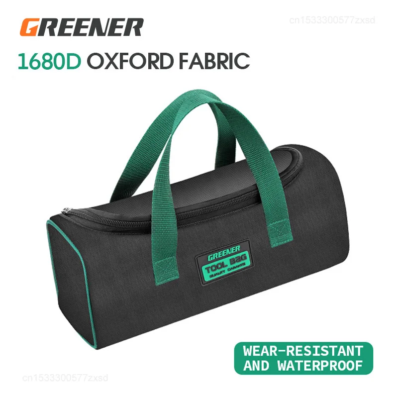 GREENER Electrician Tool Bag Multifunctional Oxford Thickened Woodworking Storage Screwdriver Kit Tool Bag Portable Handheld Bag