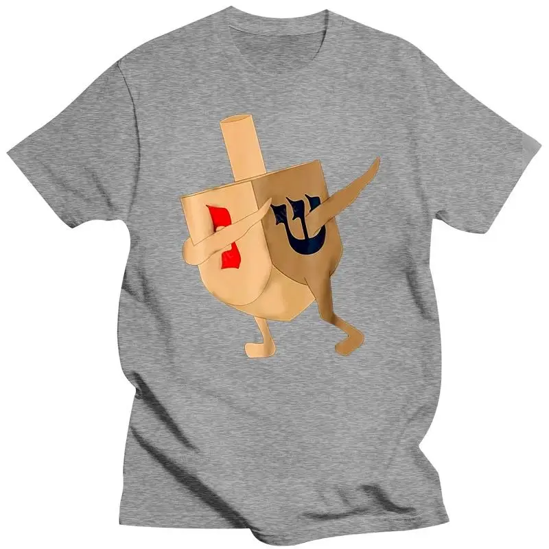 Funny Jewish Hanukkah Gift Dabbing Dreidel Men'S T-Shirt Size M-3Xl Us Stock 20Th 30Th 40Th 50Th Birthday fashion Tee Shirt