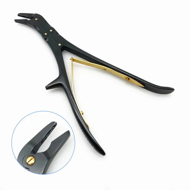 

Double Action Bone Rongeurs Black Orthopedic Double Joint Rongeur Surgical Instruments