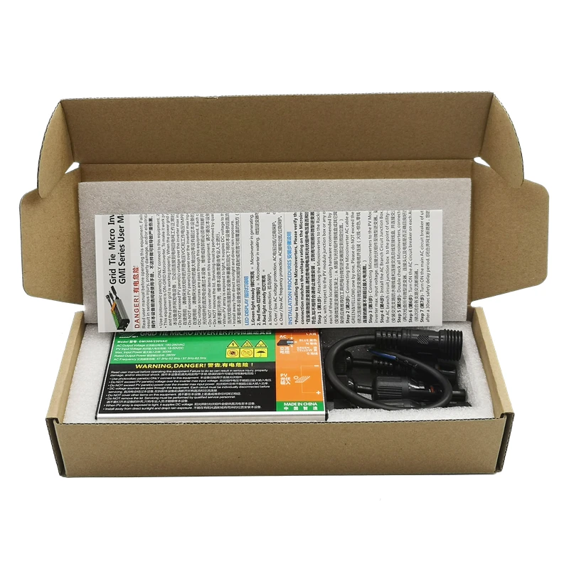 Imagem -05 - Micro Inversor da Série Gmi com Mppt para Sistema de Grade Solar pv 300w 350w 500w 600w 700w Dc26v46v Entrada Solar Ac110v240v Out