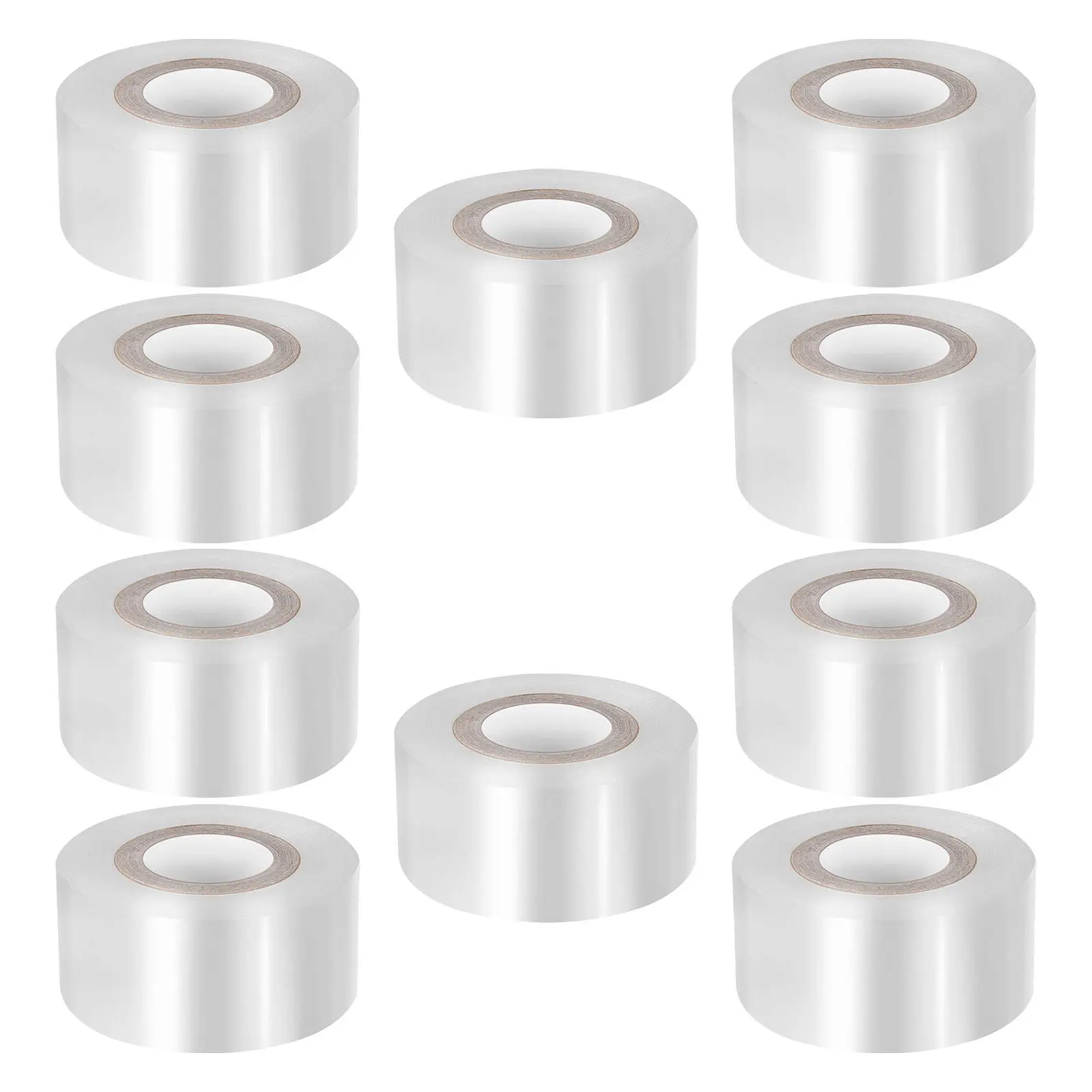 10 Rolls Transparent Grafting Tape Stretchable Plant Budding Protection Film for Fruit Trees Shrubs Garden Maintenance Nursery