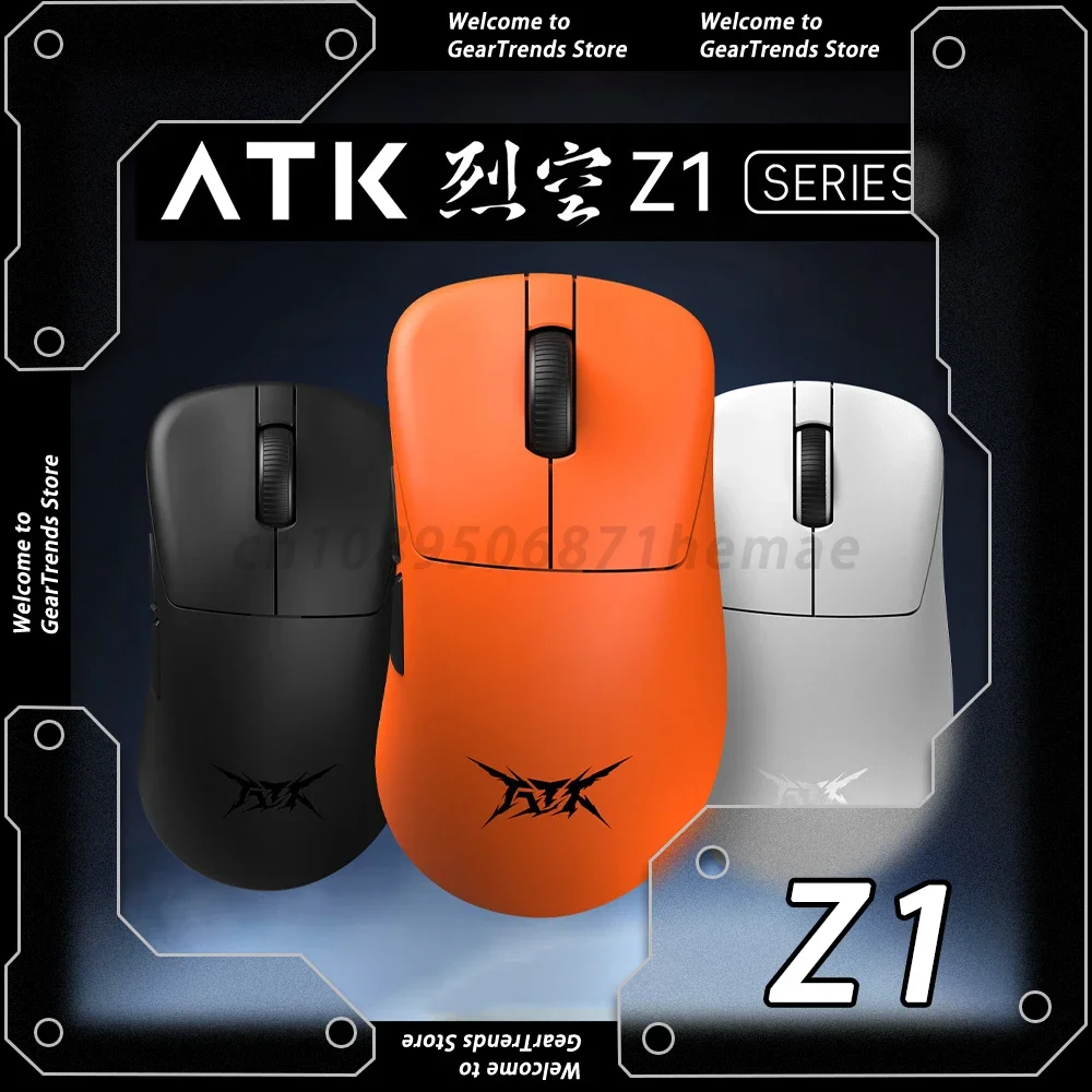 VGN ATK Blazing Sky Z1 Mouse sem fio, Lightweight Gaming Mice, Dual Mode, Acessórios para PC, Paw3950, 8K Polling Rate, personalizado