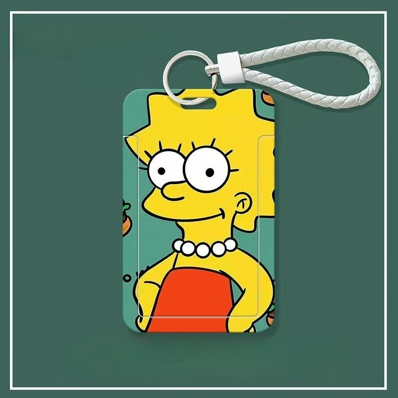 Der Simpson-Kartenhalter Maggie Simpson und Homer Simpson Neuer kreativer Cartoon-Modischer und verlustsicherer Studenten-Essenskartenhalter – Detail 3