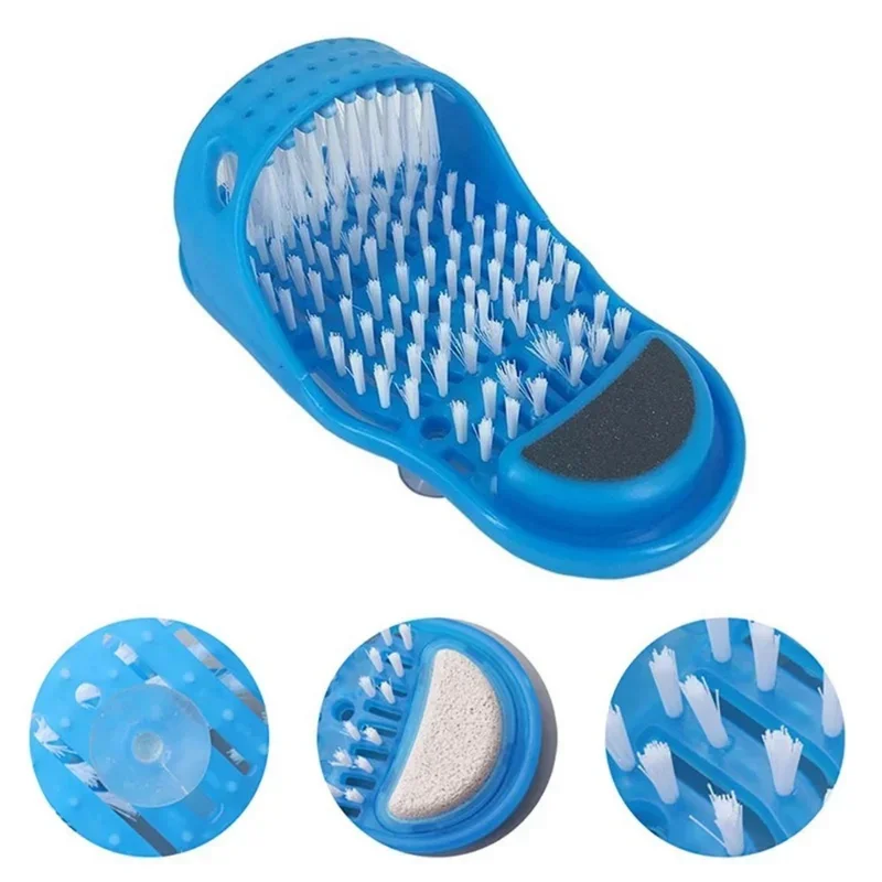 Doccia Piede Scrubber Massaggiatore Cleaner Spa Lavatrice Esfoliante Lavaggio Pantofola Strumenti Bagno Bagno Spazzole per i piedi Rimuovere la pelle morta 1PC