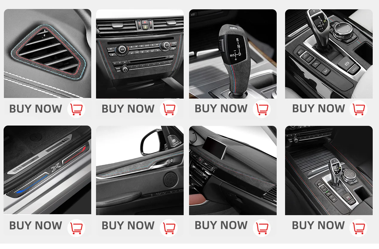 Strisce decorative in fibra di carbonio per la console centrale dell'auto per Range Evoque 2012-2018