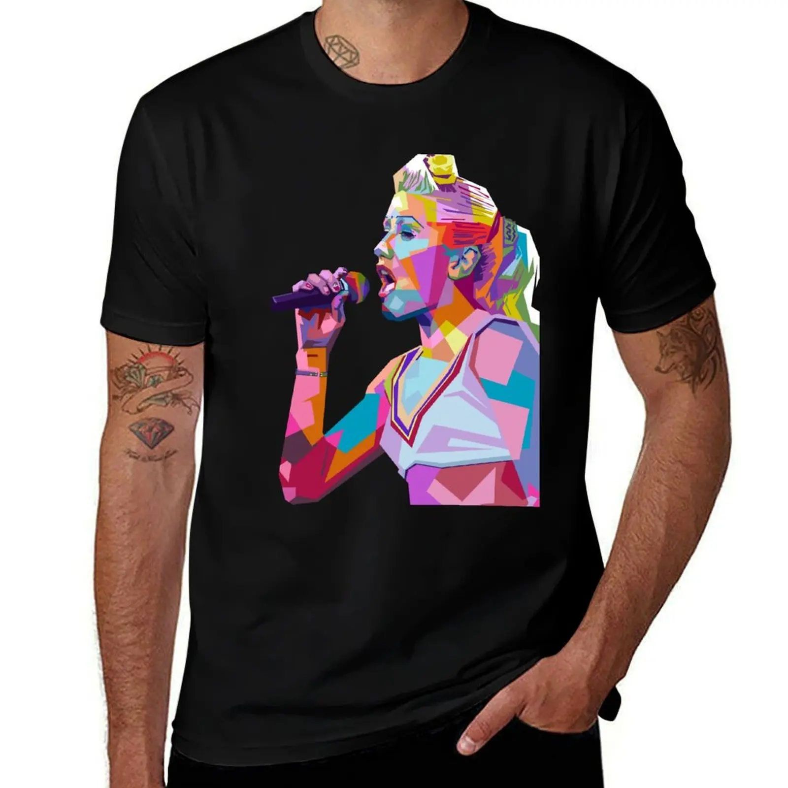 

Футболка в стиле поп-арт Gwen Stefani, хлопковая футболка, мужская футболка, мужская футболка из 100% хлопка, люксовый бренд