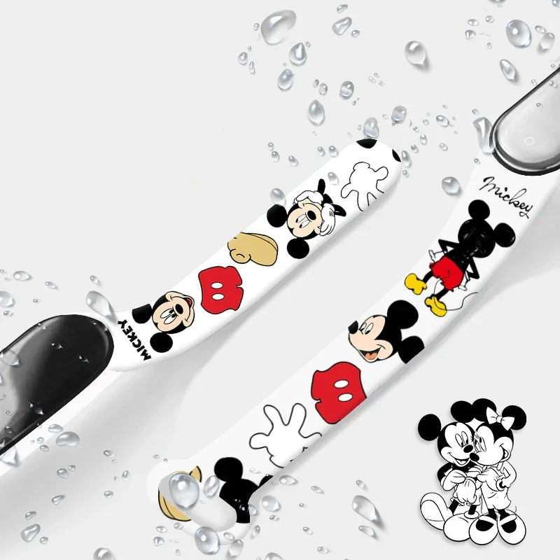 Disney Mickey Minnie Mouse Kids\' Watches Cartoon Character Figures LED Touch Waterproof Electronic Kids Watch Birthday Gifts Toy