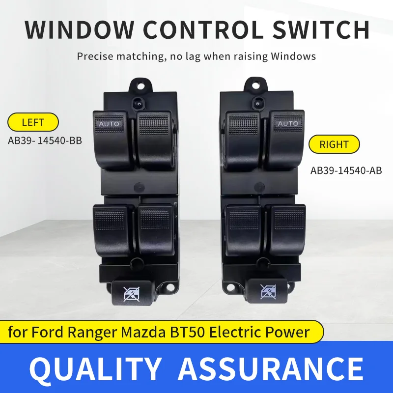 

AB39-14540-BB AB39-14540-AB для Ford Ranger Mazda BT50, электрический переключатель управления стеклоподъемником, кнопка регулировки