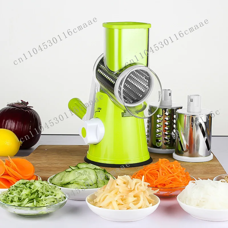 Hand roller, multi-functional vegetable cutter artifact, shredding slicer, milling, kitchen cutting vegetable and meat artifact
