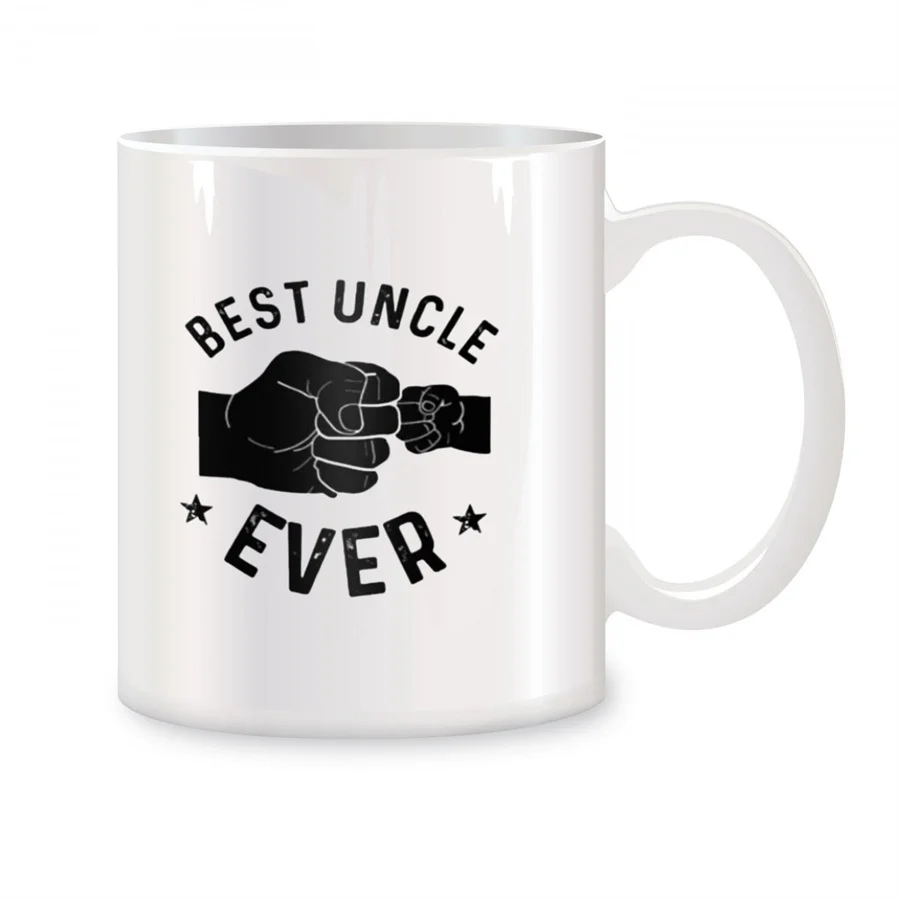 Best Uncle Ever Mugs For Day Gifts for Daddy from Daughter Son Birthday Gifts Novelty Coffee Ceramic Tea Cups White 11 oz