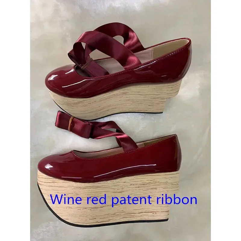 

dd12Женские туфли-лодочки на высоком каблуке на платформе, сандалии с перекрестными ремешками, Лолита, косплей, японские туфли-качалки в стиле Харадзюку, 202