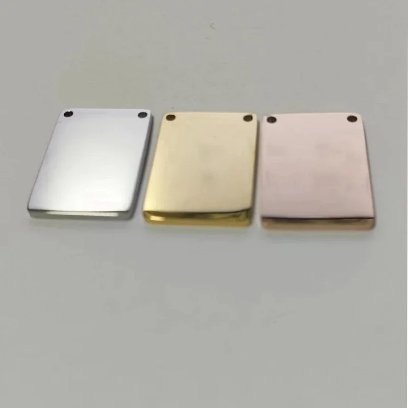 10x15mm/15x22mm Rectangle Charms with 2 Holes for Necklace Jewelry Making DIY Scapular Charms