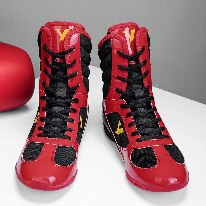 

Classic Brand Men Wrestling Sneakers Comfortable Anti Slip Gym Training Shoe Top Quality Wearable Boxing Fighting Boots 39-47