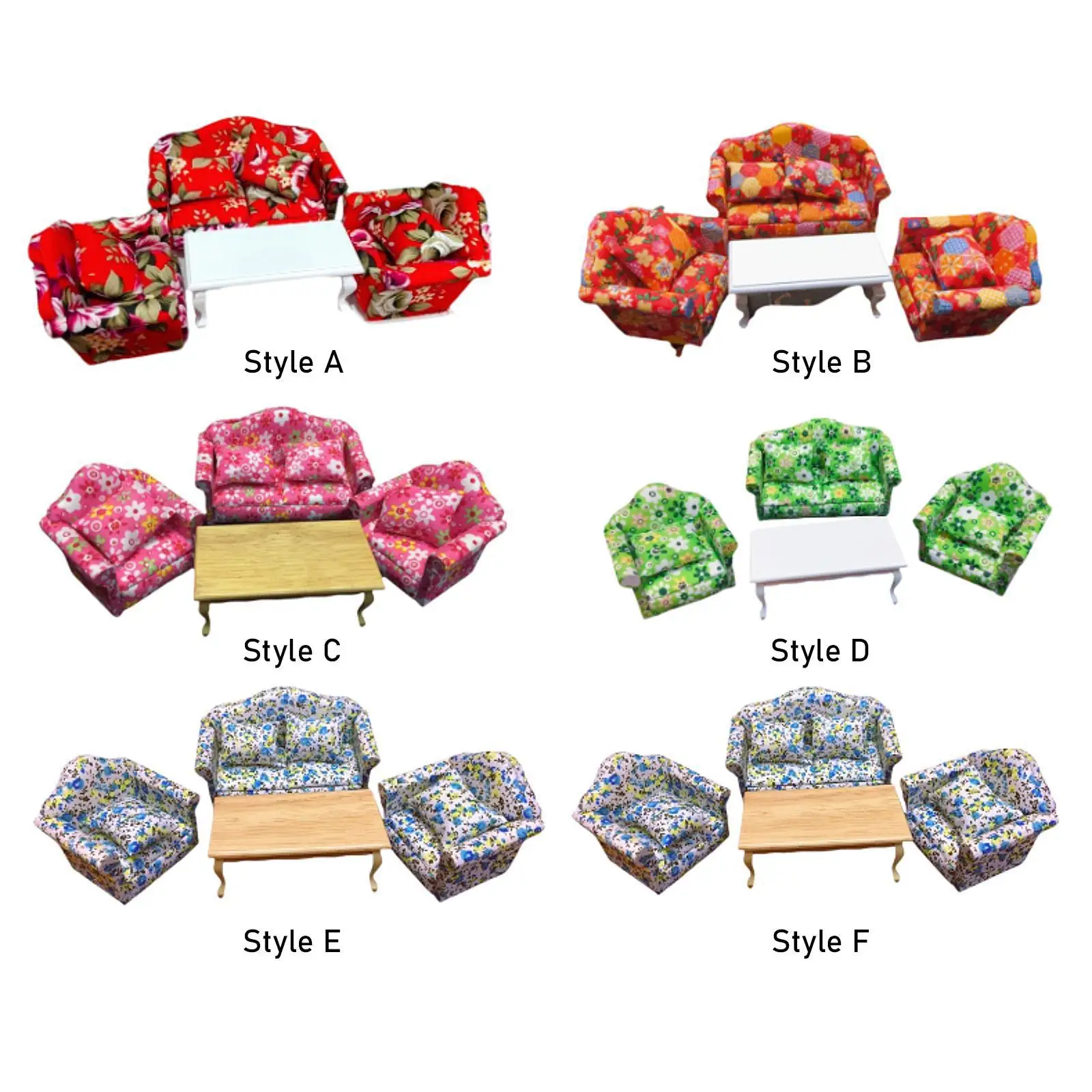 1:12 Scale Dollhouse Sofa for Miniature Scenes And Accessories