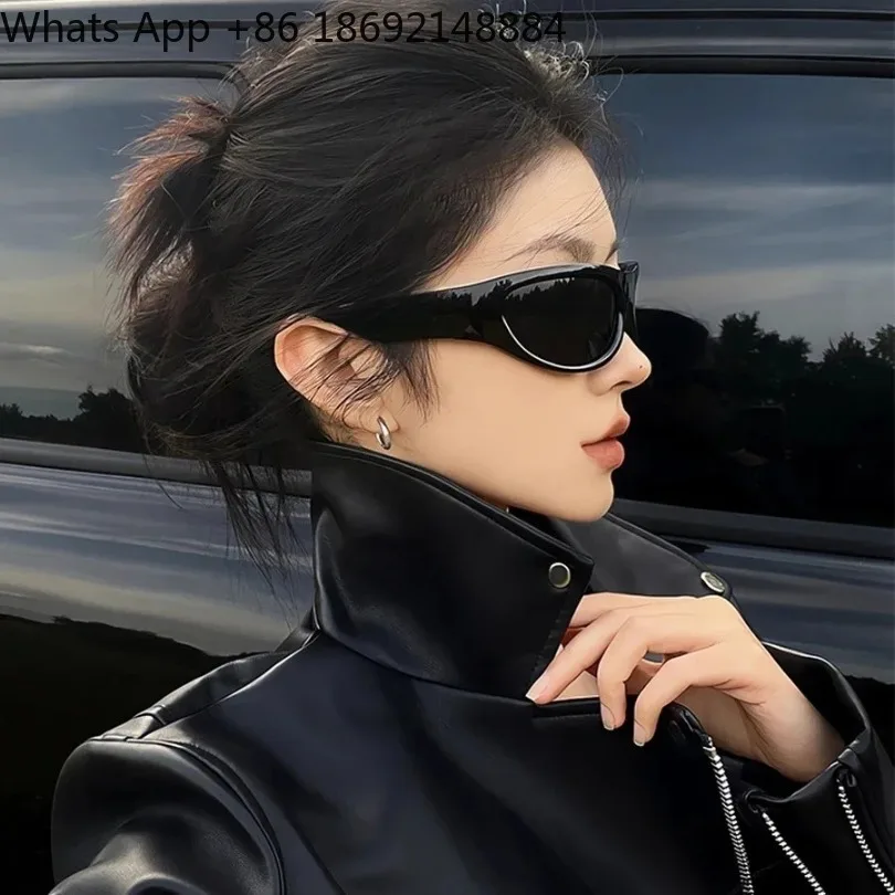 Premium sense new narrow frame cycling glasses driving sunglasses concave shape spot