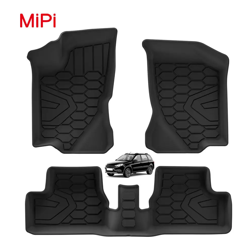 TPE 3D Car Floor Mat for LADA GRANTA CROSS 2018-2025 Fuel Two/Three Box Car Mat Waterproof Car Liners Non-slip Carpets