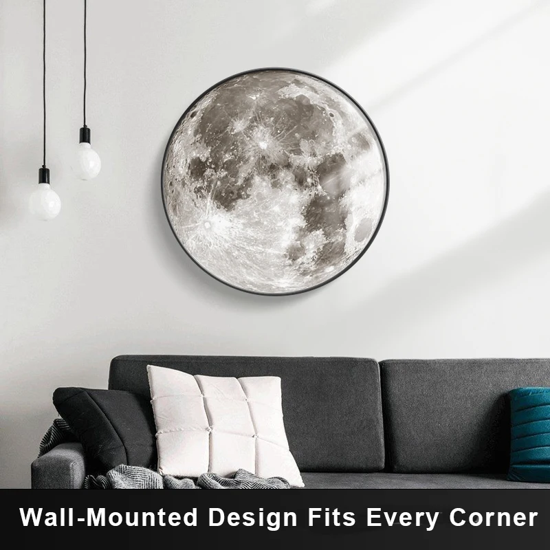 Moon LED Wall Light For Bedroom Kid's Room Foyer Living Room Coffee Bar Aisle Hallway Gallery Studyroom Loft Indoor Home Lights