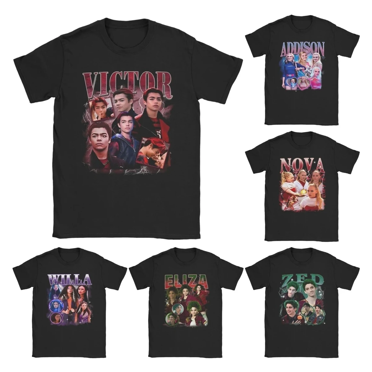 الرجال تي شيرت الزومبي 4 فجر مصاصي الدماء الترفيه القطن الخالص تيز قصيرة الأكمام فيكتور Bootleg تي شيرت س الرقبة بلايز الطرف