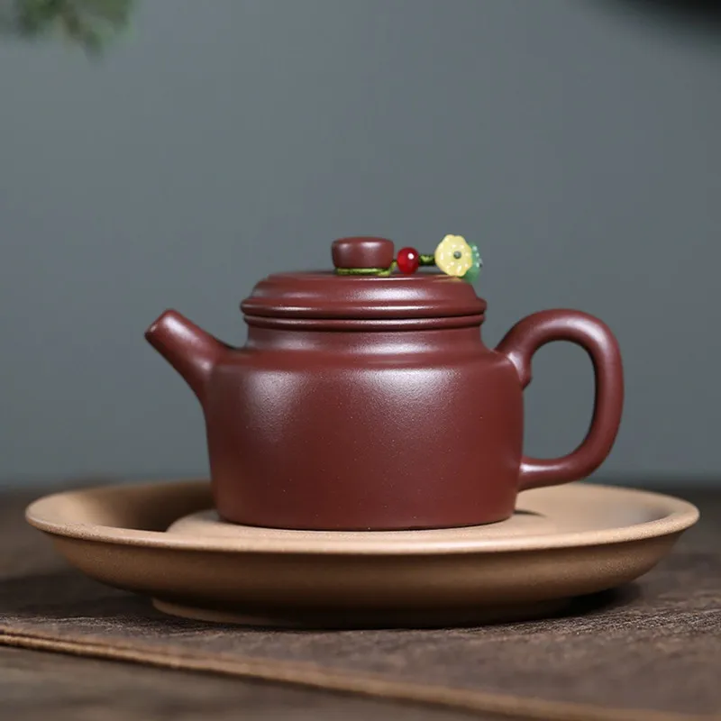 

Chinese Yixing Purple Clay Teapot Beauty Tea Infuser Kettle Handmade Zisha Tea Pot Tradition Teaware Household Tea Set 150ml