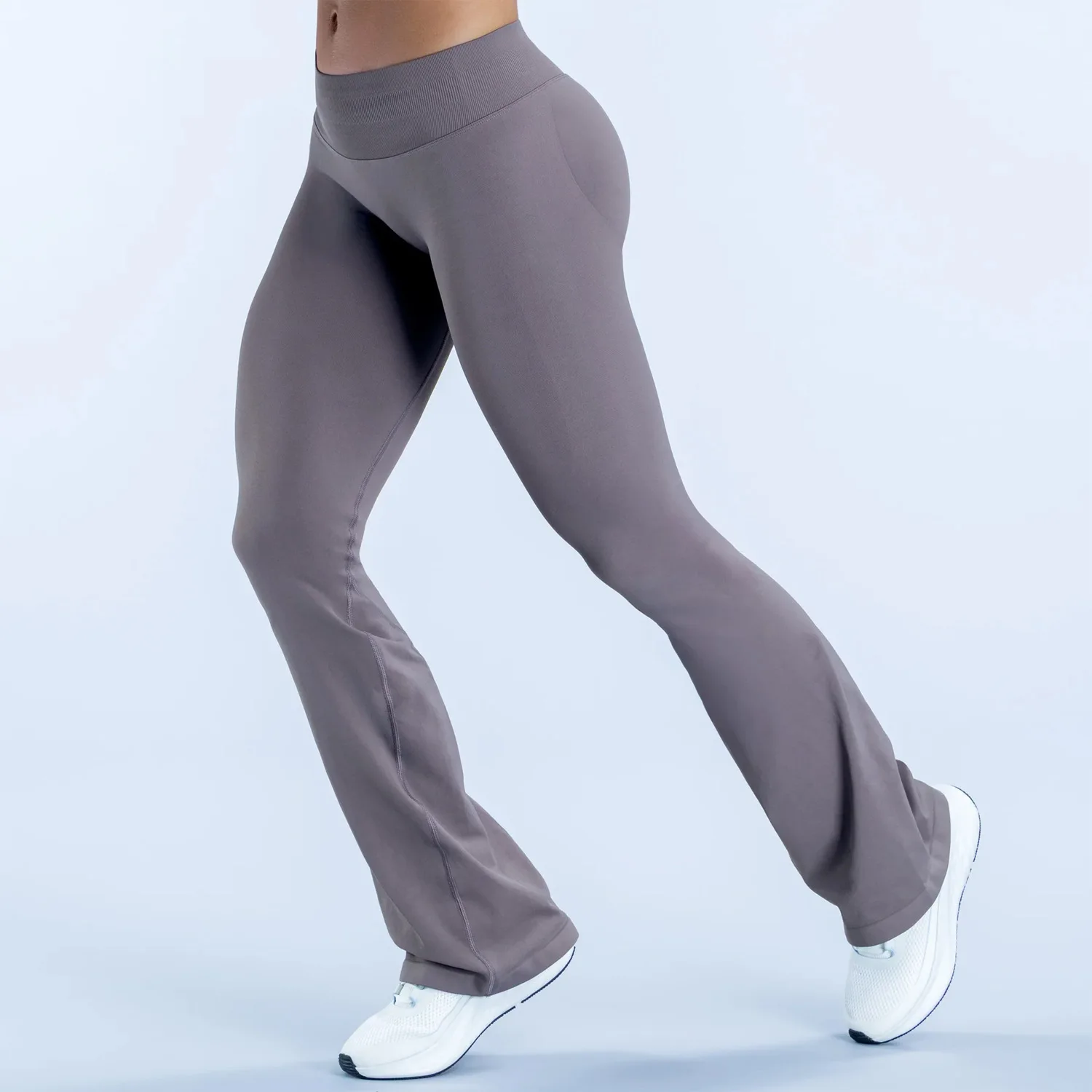 LOGO Cross-Border Nahtlose Yoga-Micro-Flare-Hose für Damen, Weite Hose zum Laufen, Sport, als Oberbekleidung, zum Radfahren und für Fitness – Detail 17