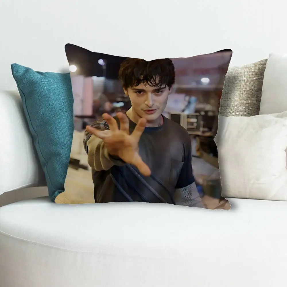 N-Noah S-Schnapp Actor Anime Celebrity Merchandise All-Match Printed Pillow Case Sofa Car Office Room Decoration Protector