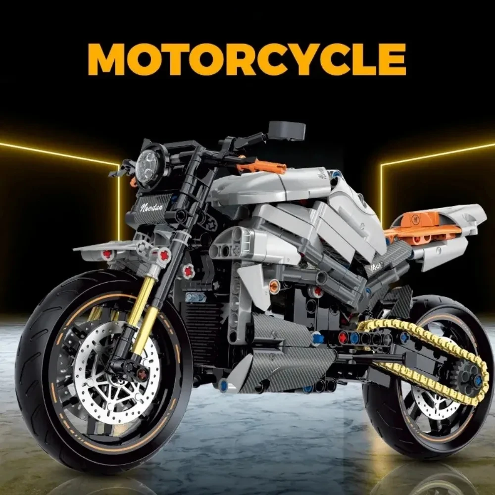 

Retro BaooMA Technical Scale 1/8 Motorbike ENGINE PISTON LINKAGE Building Blocks Motorcyclist Toys for Kids Boys Birthday Gifts
