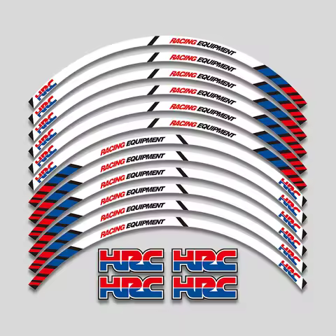 17inch Motorcycle Accessories Rim Wheel Sticker Reflective Decals For Honda HRC REPSOL CBR250 RR CBR400 RR CBR600 RR CBR1000 RR