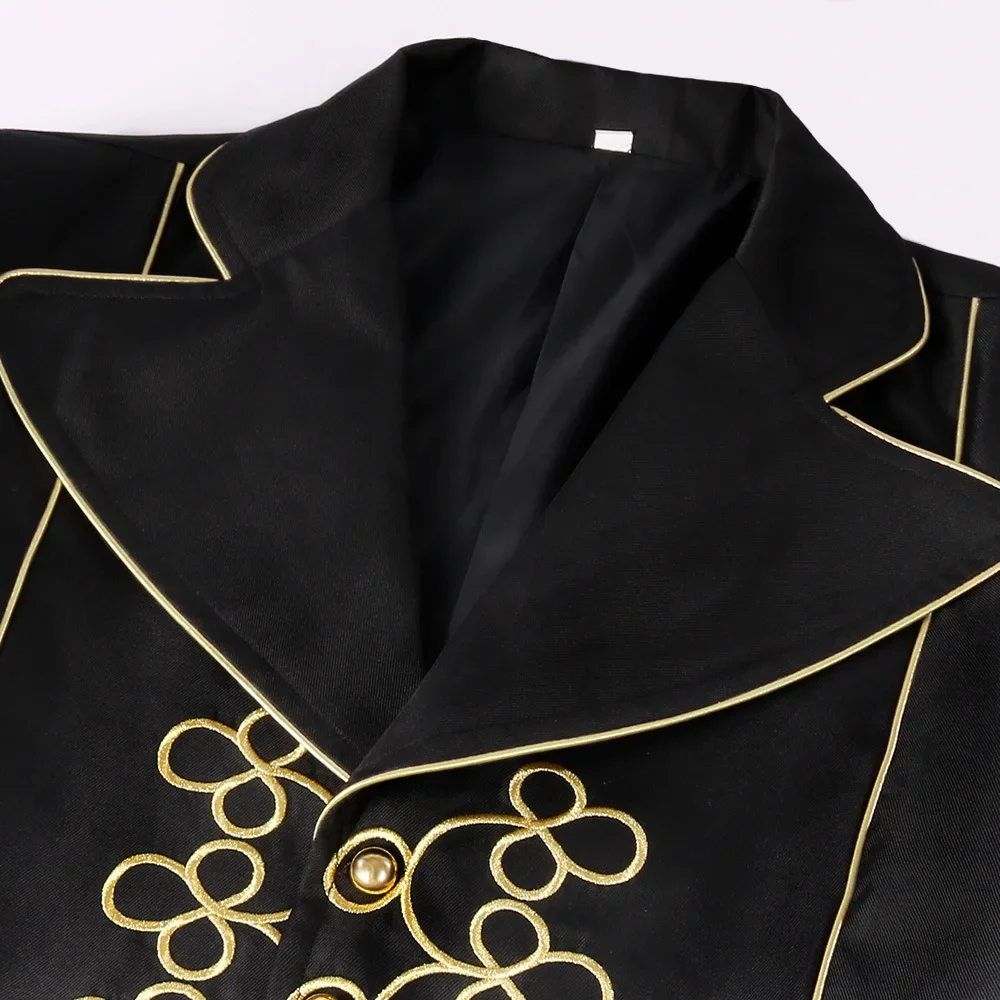 New Halloween Retro Gilt Embroidered Court Tuxedo