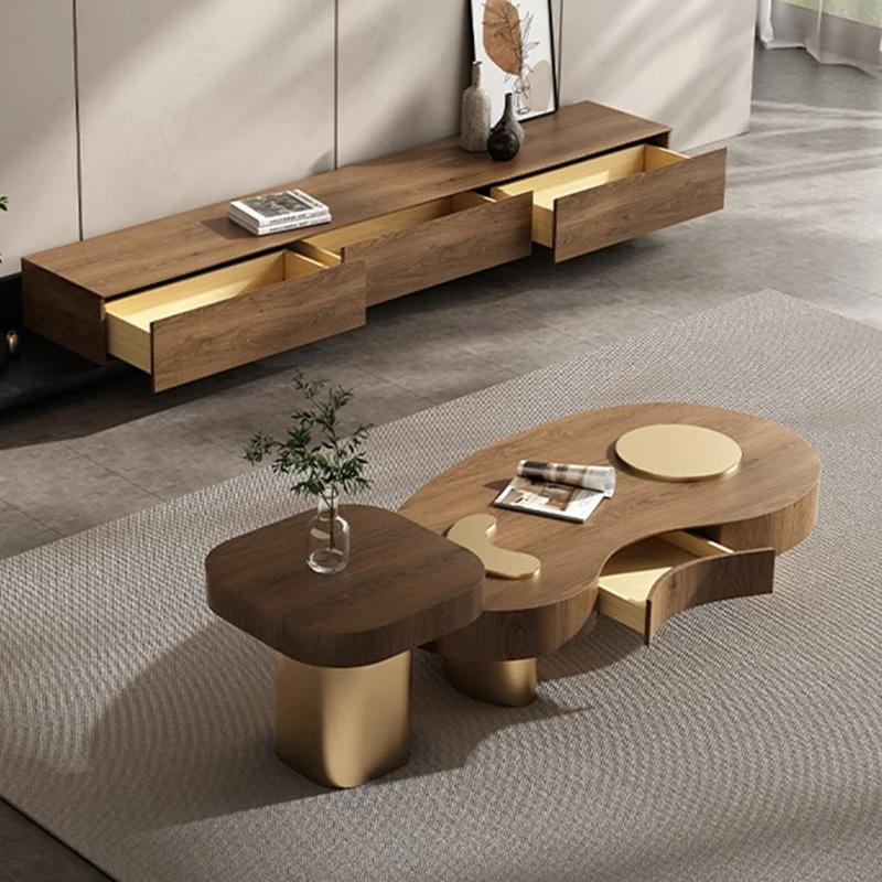 Computer Designer Coffee Table Luxury Living Room Nordic Transform Side Table Japanese Bedroom Mesa Auxiliar Home Furniture