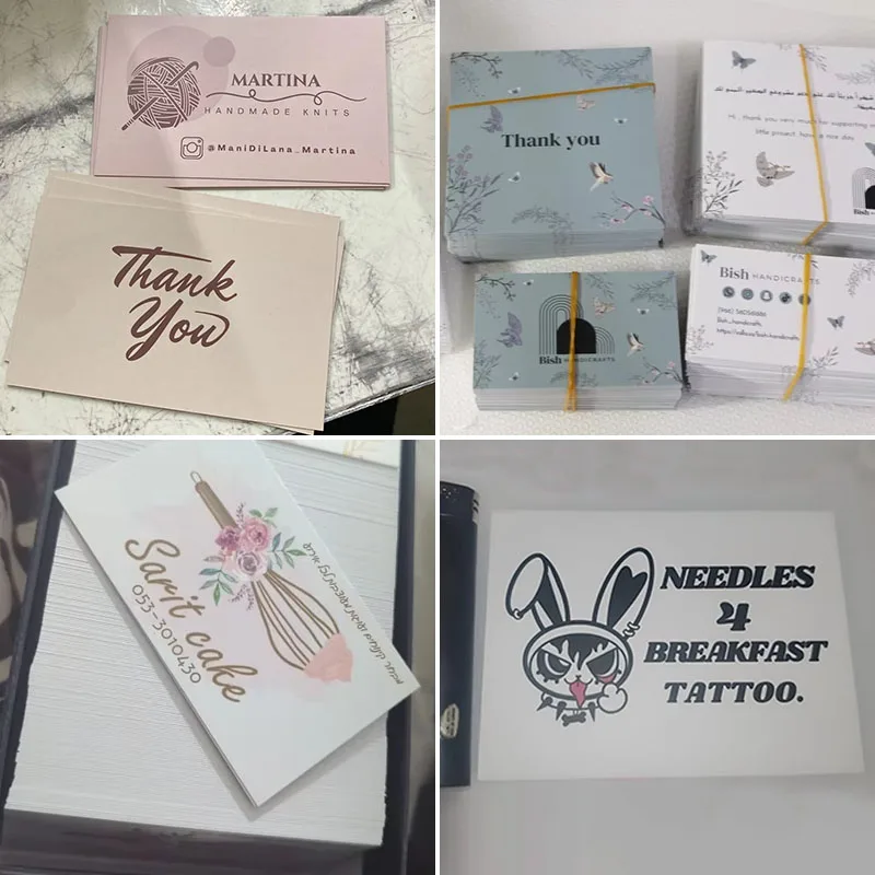 Tarjetas personalizadas Tarjetas Personalizadas Tarjeta de agradecimiento Tarjeta de logotipo personalizada de negocios postal Tarjetas de visita personalizadas