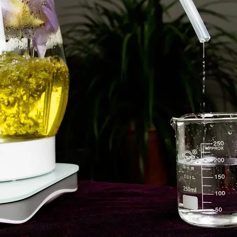 2.5L Glass Chinese medicine distiller househol pure dew machine mini essential oil refining equipment electric heating brewer N