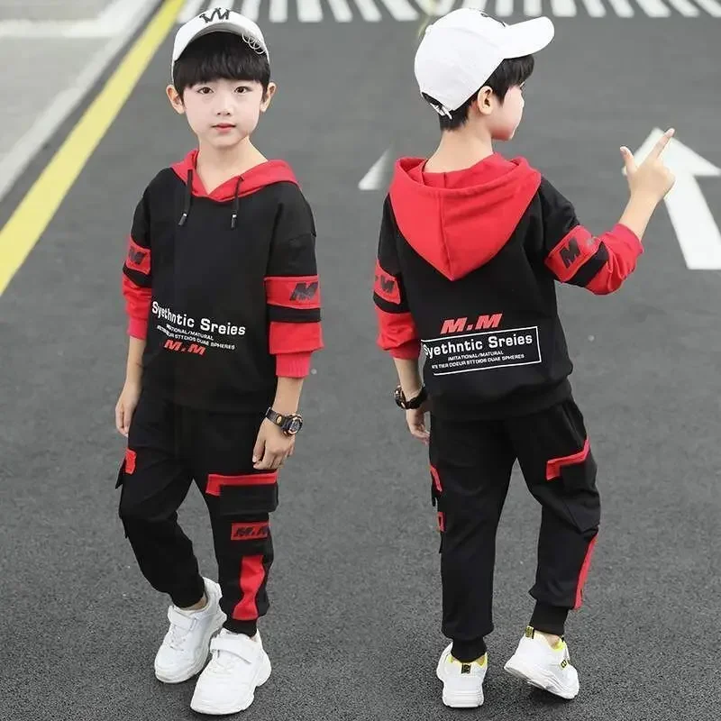 Spring Autumn Teen Boys Clothing Sets Fashion Hoodie Jackets Pants Sports Childrens Clothes Kids Tracksuit 5 6 8 10 12 Years