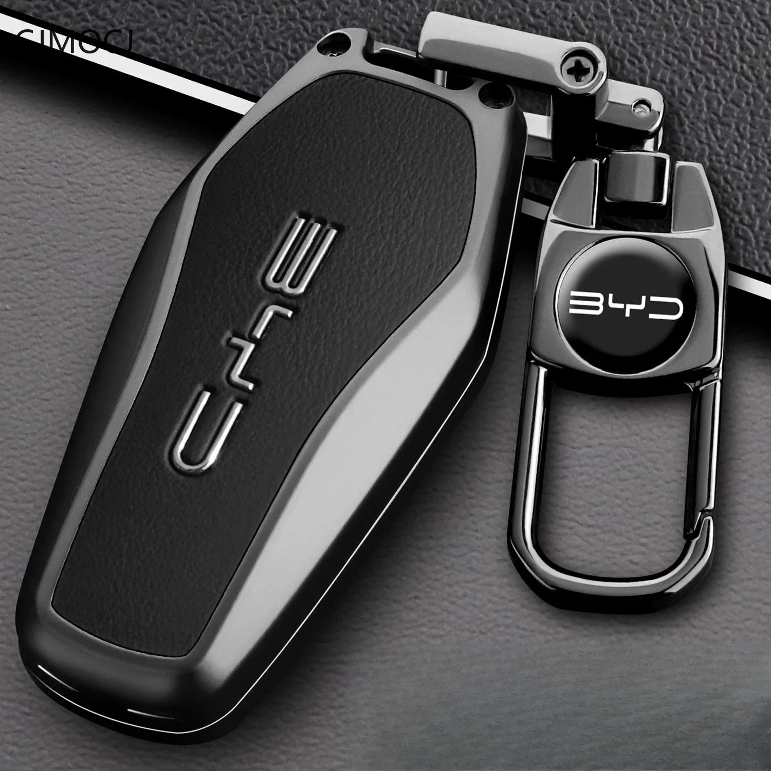 For 2025 BYD Yuan Plus Yuan Up Vitality Key Case Cover, Zinc Alloy Metal Protective Car Key Fob Shell, BYD Accessories