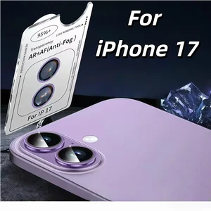 Bilashmart Apple iPhone 17 Rear Camera Tempered Glass Protective Film Original Colors   Black Silver Light Purple Blue Green