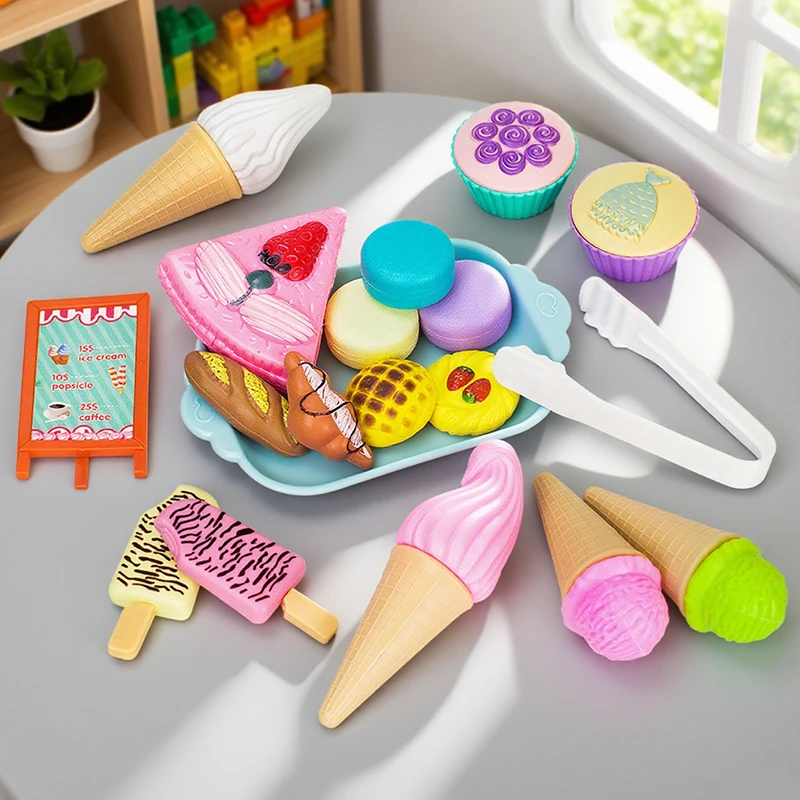 فتاة الشاي مجموعة DIY محاكاة لعبة القهوة الغذاء مصغرة التظاهر اللعب كعكة المطبخ طفل التعليم ألعاب أطفال لعيد ميلاد 3 سنوات