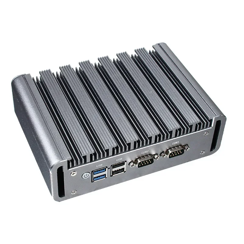 Linux embedded industrial control host soft router 2.5g multi-network port fanless small host j4125 industrial computer