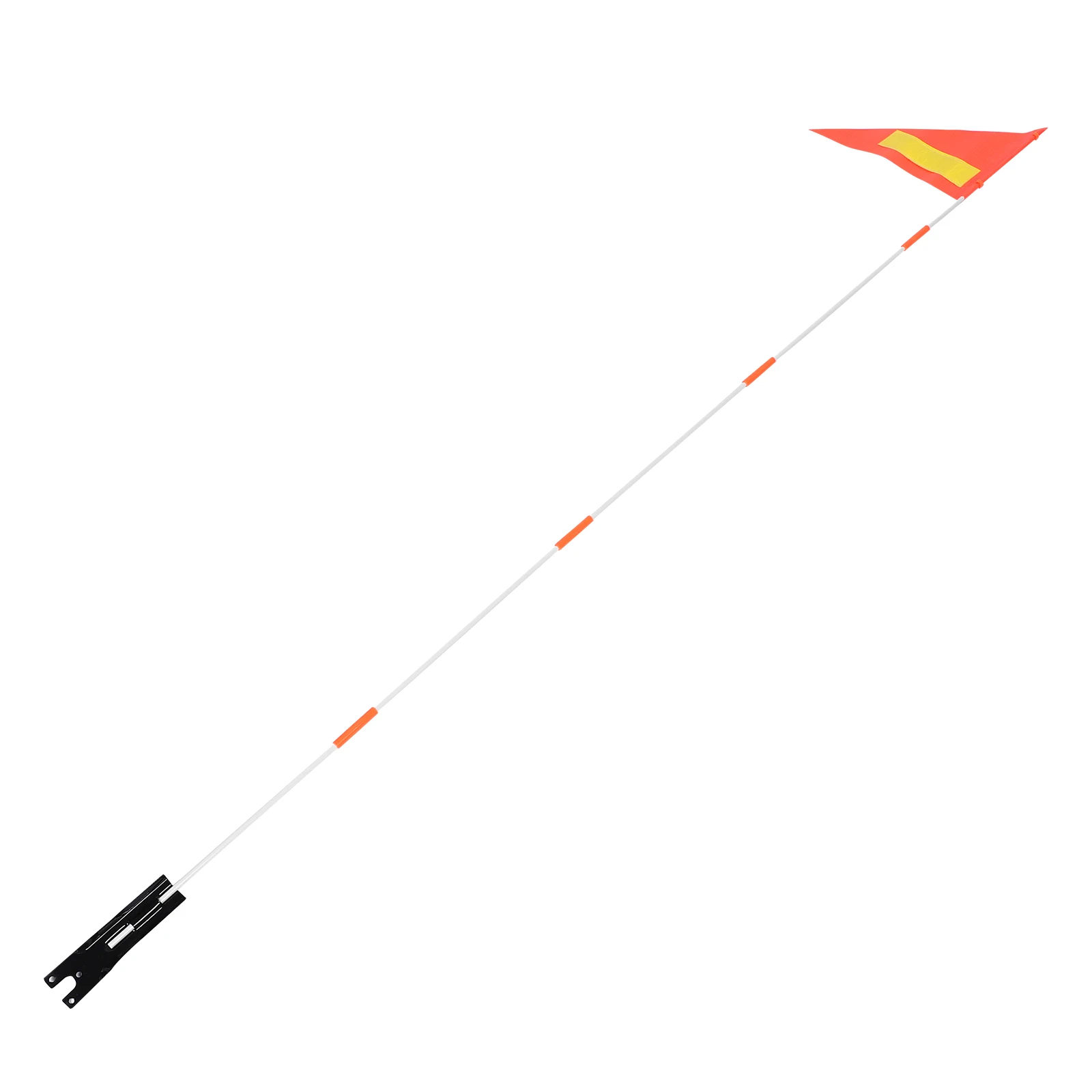 

High Visibility Orange Safety Flag With Pole Mounting Bracket For Golf Cart Wheelchair Bike Scooter Motorcycle Waterproof