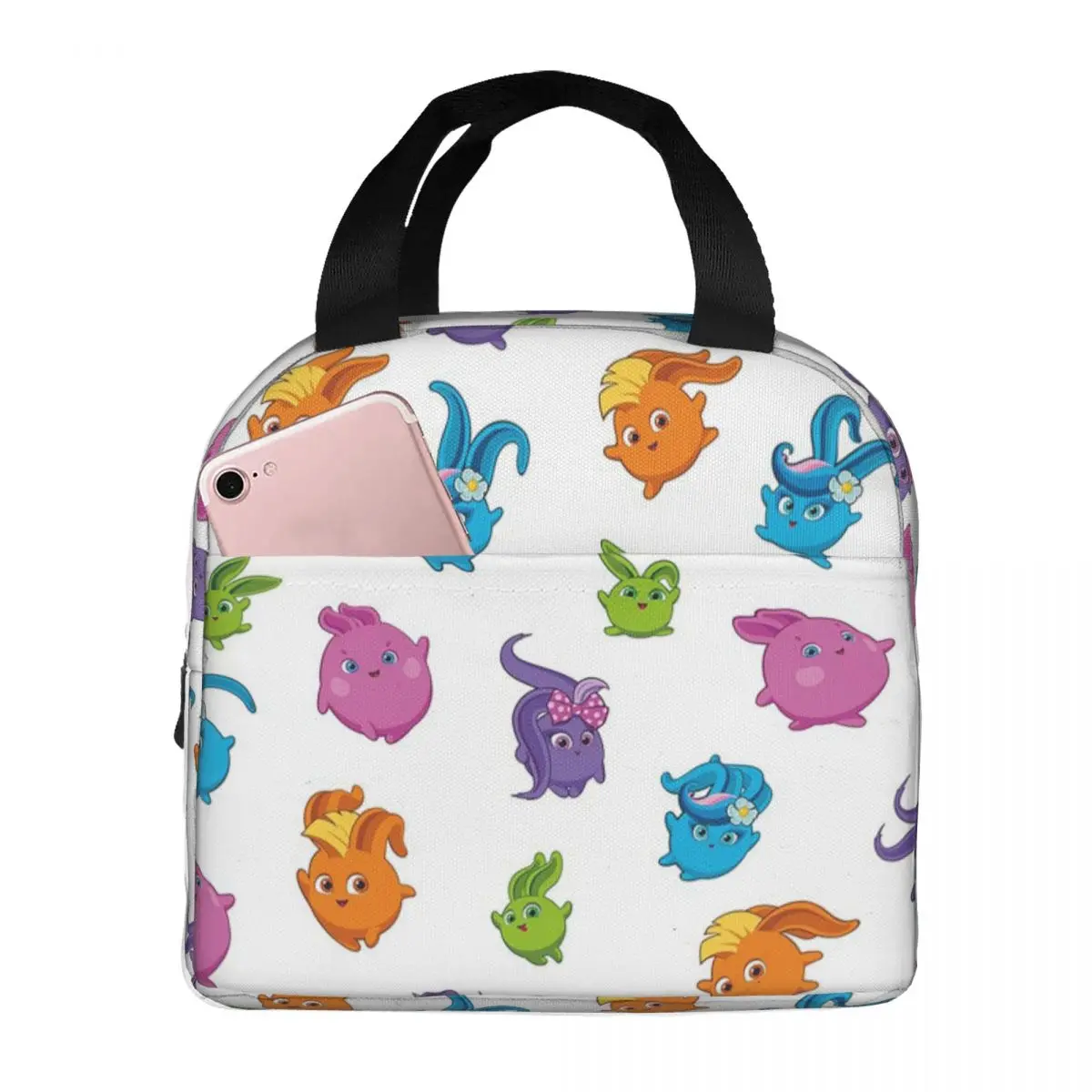 Sunny Bunnies Lunch Bags Insulated Bento Box Waterproof Lunch Tote Resuable Cooler Thermal Bag for Woman Girl Work