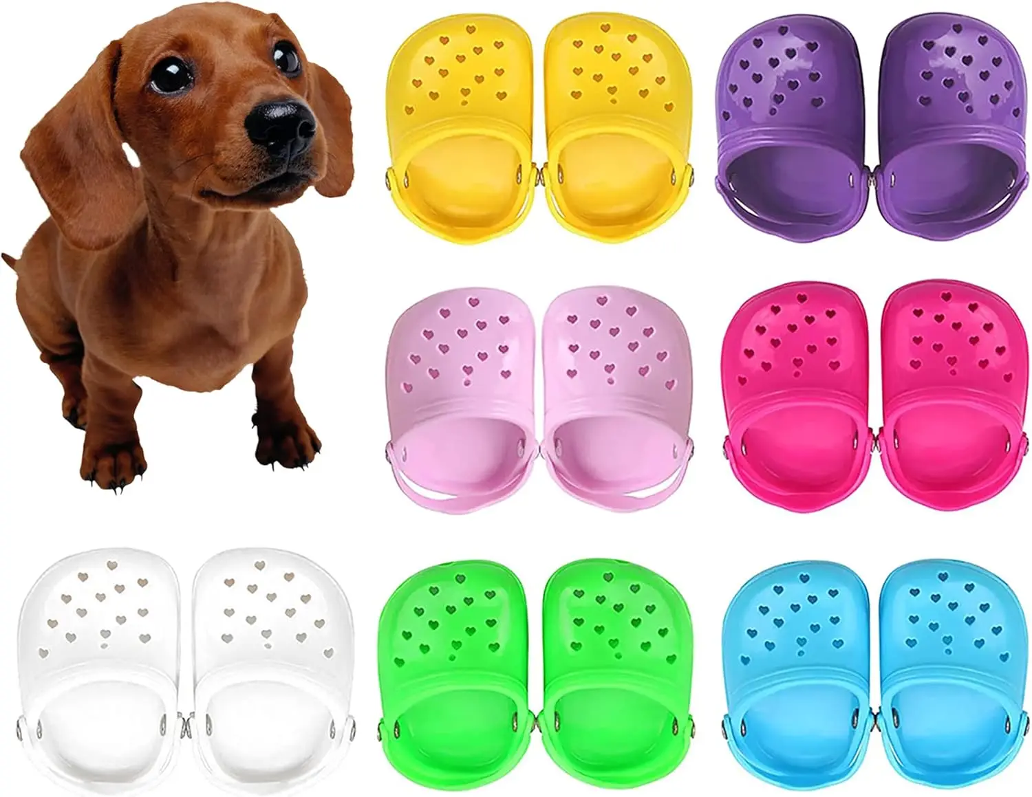 

4pcs Pet Dog Shoes, Breathable Soft Mesh Dog Sandals, Sturdy Non-slip Sole, Mini Dog Shoes for Small Dogs