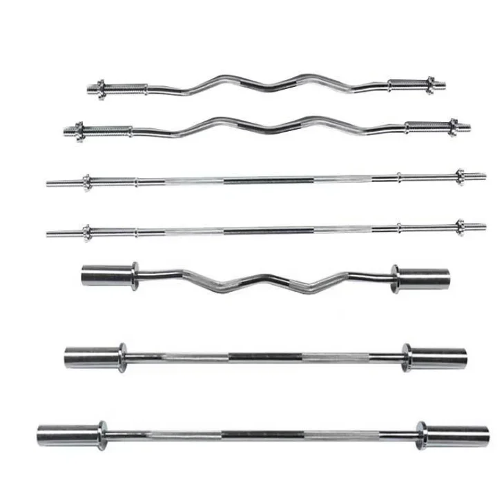 Steel Barbell Bar for Men and Women 1.5M Gym Fitness Competition Bench Press 20kg Weightlifting Bar